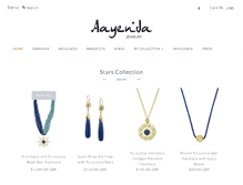 Tablet Screenshot of aayendajewelry.com
